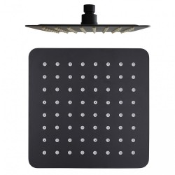 200mm 8 inch Stainless steel Super-slim Square Nero Black Rainfall Shower Head  200mm 8 inch Stainless steel Super-slim Square Nero Black Rainfall Shower Head